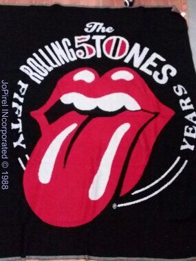 Rolling Stones 50th Anniversary Blanket Throw